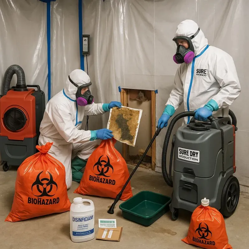 Contaminated Water Handling Protocols process in Cottonwood Shores, TX